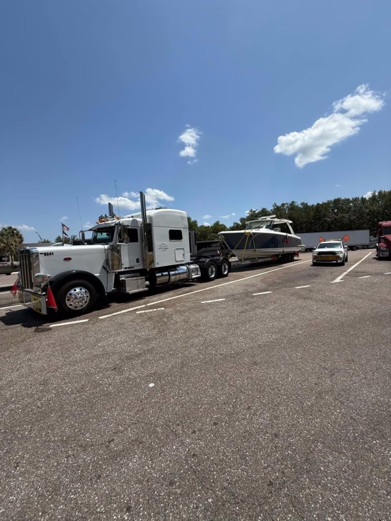 West Palm Beach Yacht Transport by Genesis Exotic Transport.