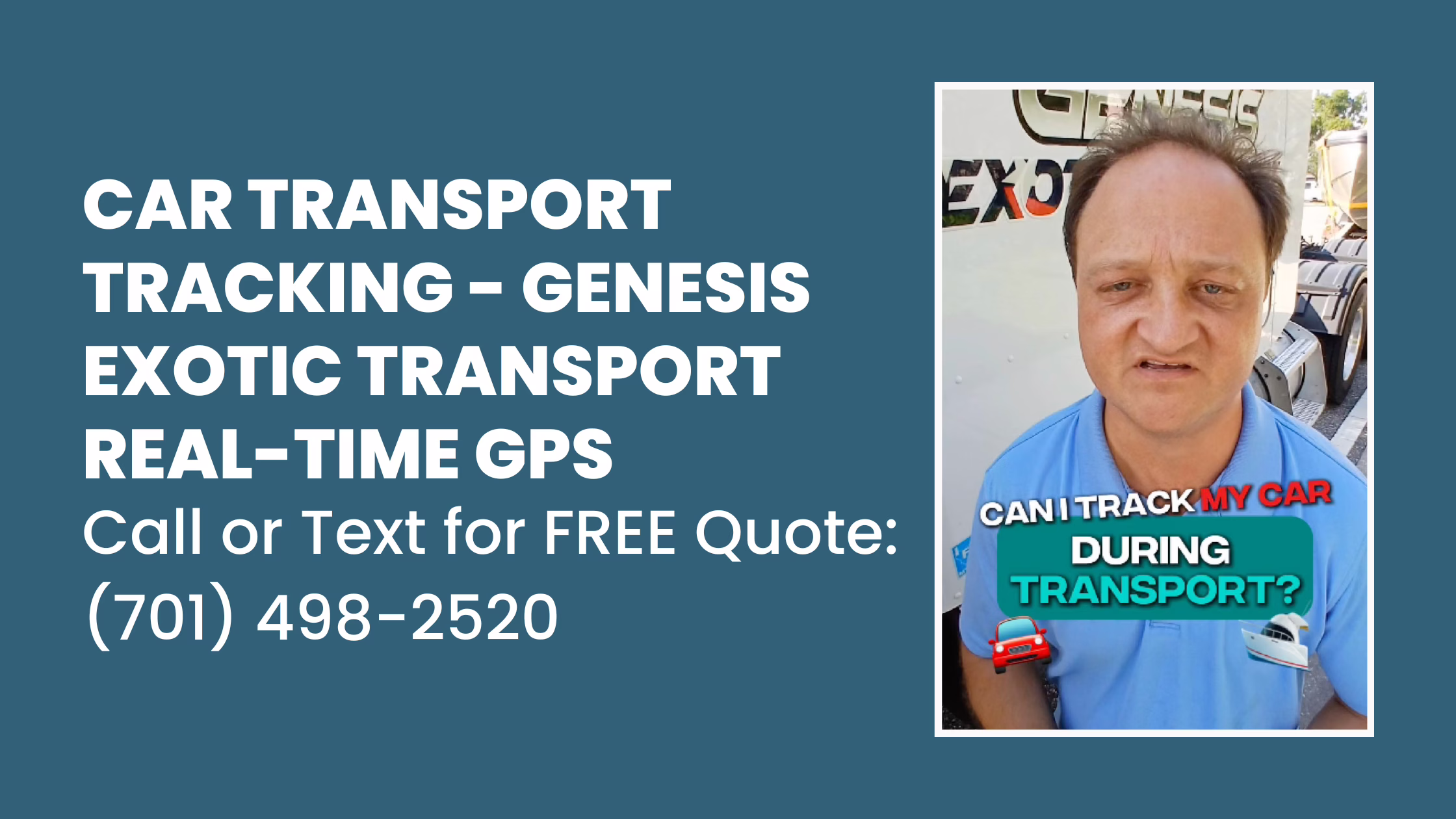 Can I Track My Car During Transport? | Genesis Exotic Transport